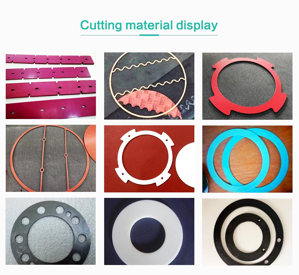 Cutting materials display