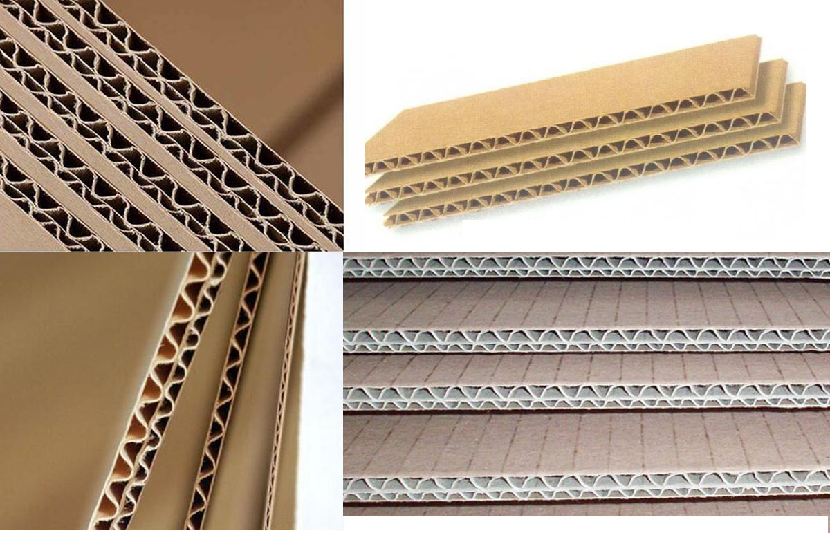 Detailed of corrugated cardboard