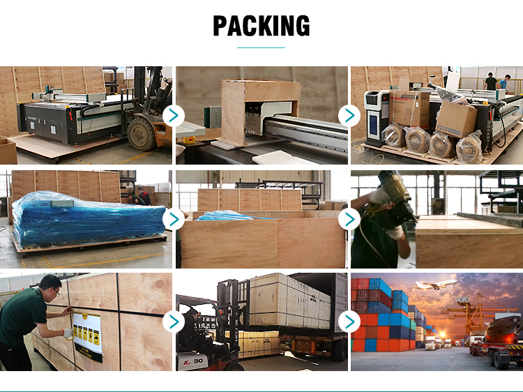 Packing details of CNC linen material cutter