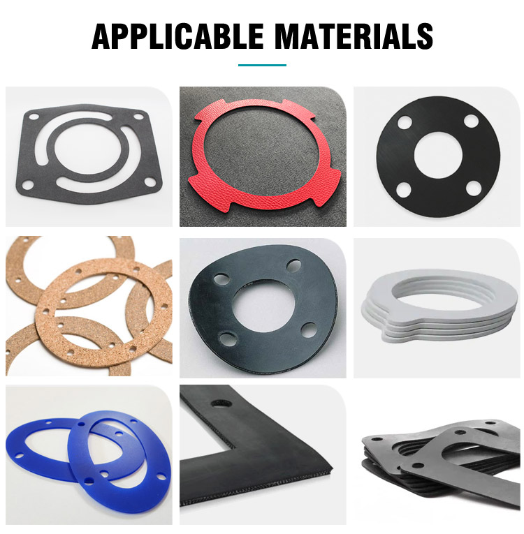 Which gasket material does the cutting machine cut best?