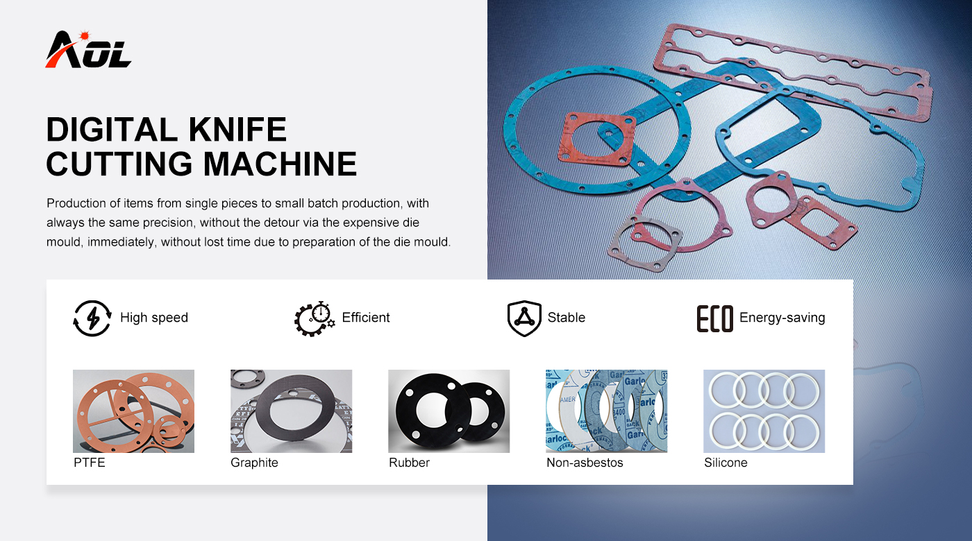 Rubber gasket cutting machine that solves the problem of complex graphic cutting