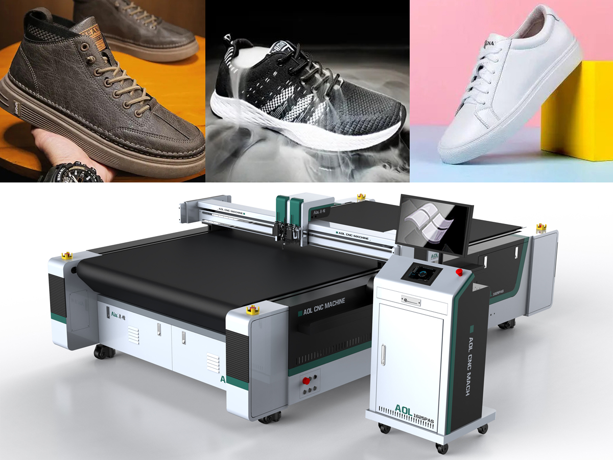 Automatic typesetting and cutting machine for shoe patterns Automatic typesetting and cutting machine for shoe patterns